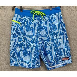 Vineyard‎ Vines Swim Trunks Adult 30 Blue Geometric Drawstring Board Shorts Mens